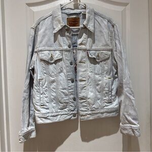 Levi's Light Gray Jean Jacket Size S